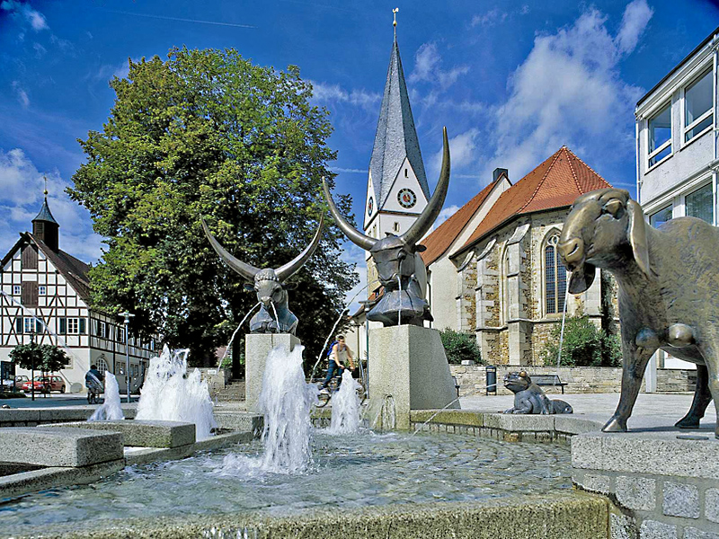 Dorfbrunnen in Dettingen a.d. Teck