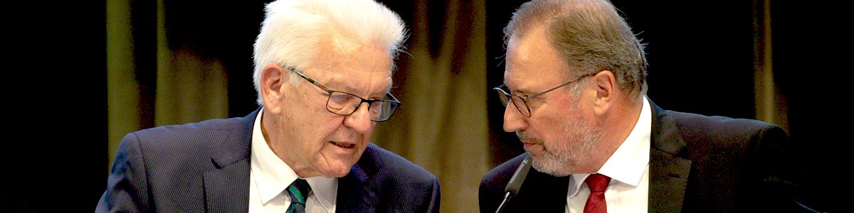 Ministerpräsident Kretschman und Präsident Walter